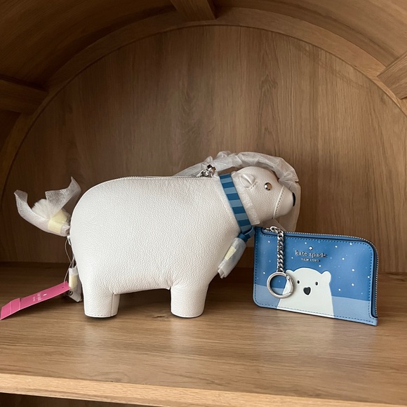 Kate Spade Polar Bear Crossbody Bag & Wallet - Picture 2 of 10